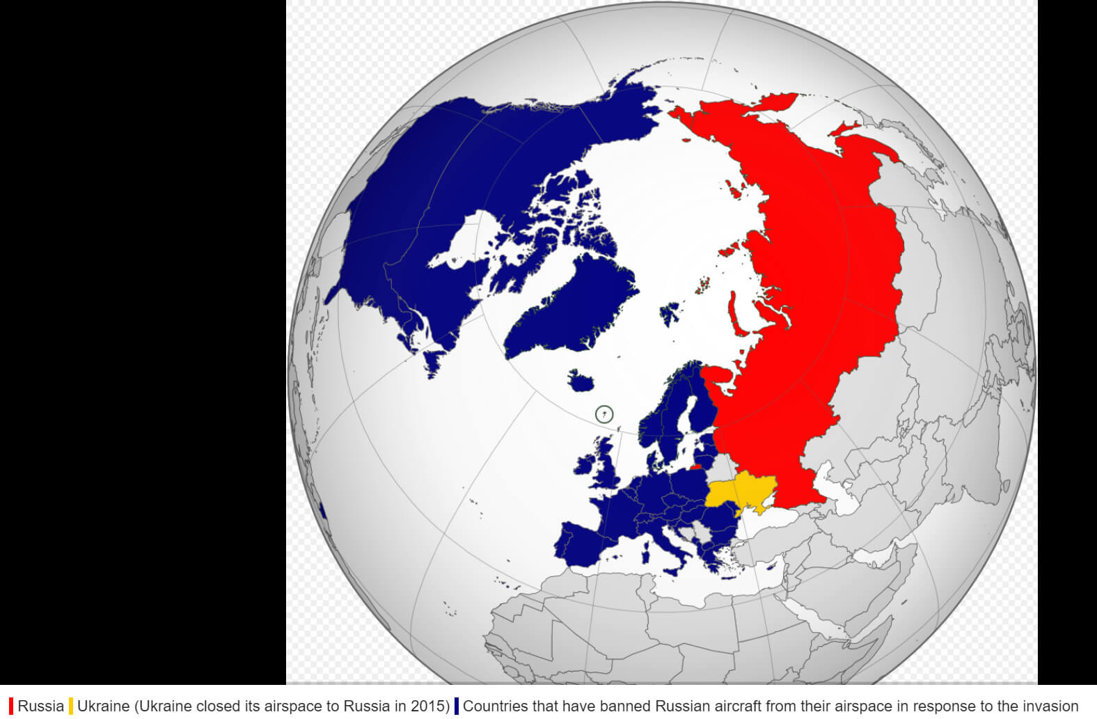 Countries Banned Russian Aircraft from Their Airspace